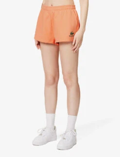 Lacoste X Sporty & Rich Disco Brand-print Cotton-jersey Shorts -Whistles Store R04205207 RECIFAL ALT02