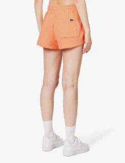 Lacoste X Sporty & Rich Disco Brand-print Cotton-jersey Shorts -Whistles Store R04205207 RECIFAL ALT03
